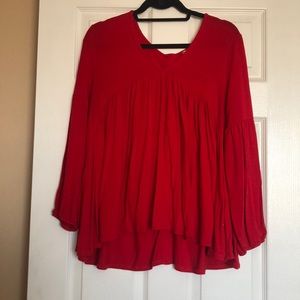 Anthro Button Back Top